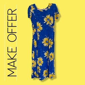 Vintage Sunflower Dress Size 6